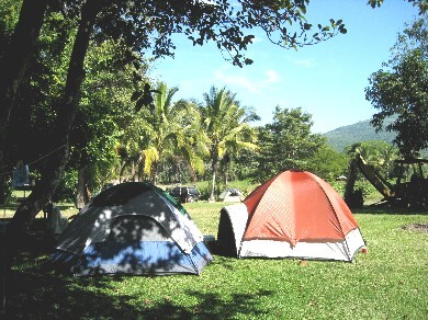Camp between sea-mountain-river